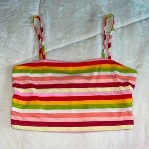 striped crop top